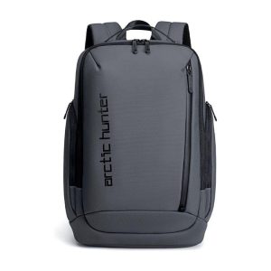 Mochila Cinza Com Porta USB