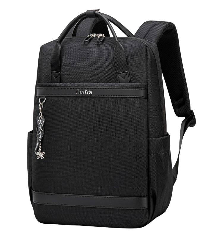 Mochila Slim Feminina Para Portátil (Preta)